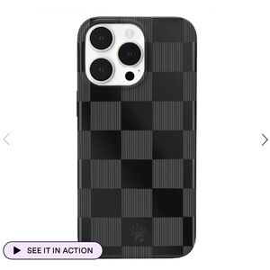 Velvet Caviar - Noir Vibe checkered case